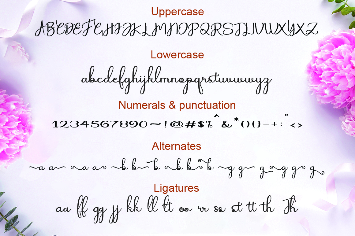 Beispiel einer Aurelia Regular-Schriftart